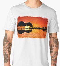 guitar island sunset Men's Premium T-Shirt