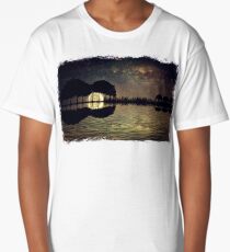 guitar island moonlight Long T-Shirt