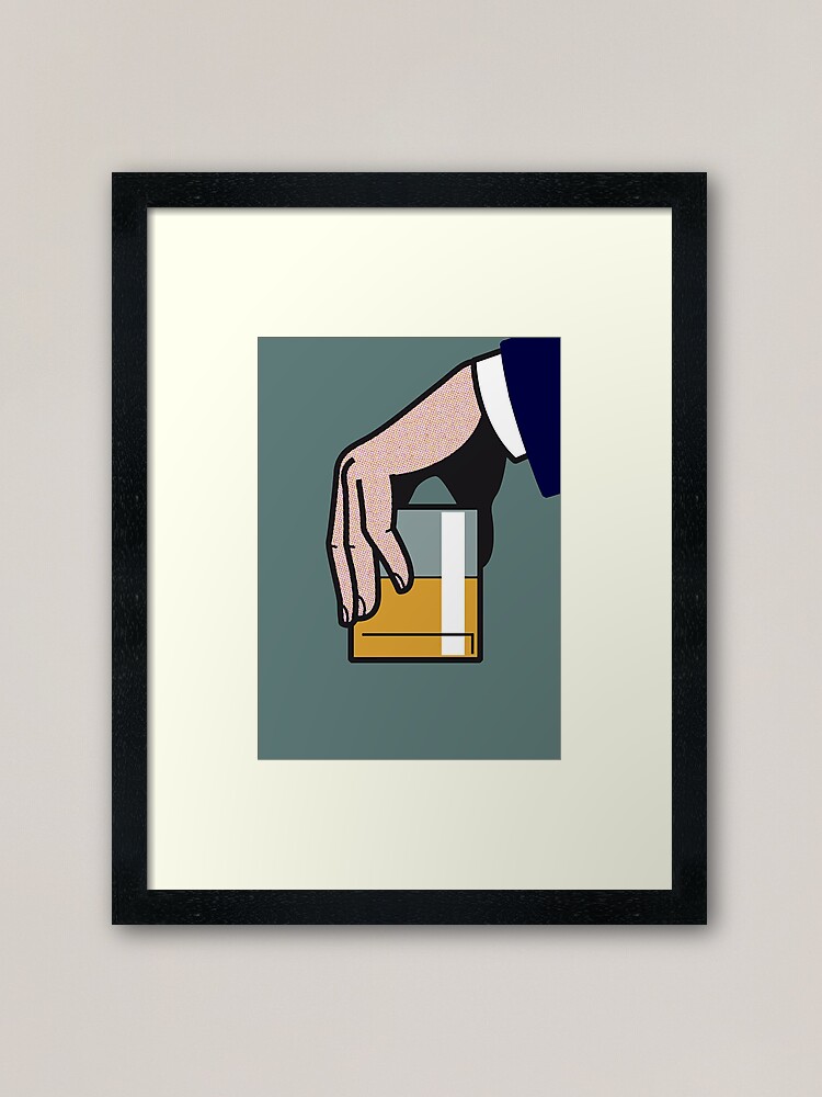 Alternate view of Old Fashioned Cocktail Pop Art Framed Art Print