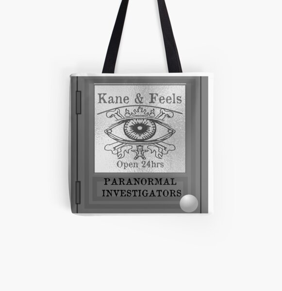 Kane and Feels: Paranormal Investigators All Over Print Tote Bag