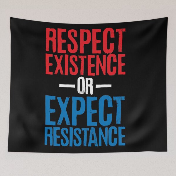 Item preview, RESPECT EXISTENCE (red white blue) designed and sold by oldskooldesign.