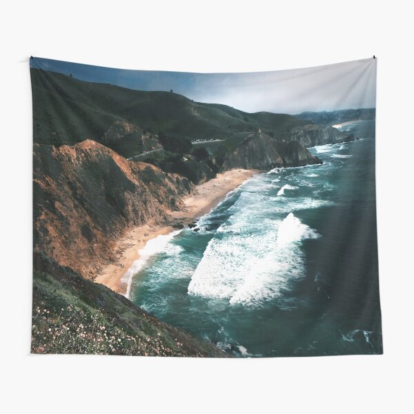 Big Sur Surf and Coastline Tapestry