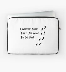 I solemnly swear that I am about to get food. Laptop Sleeve