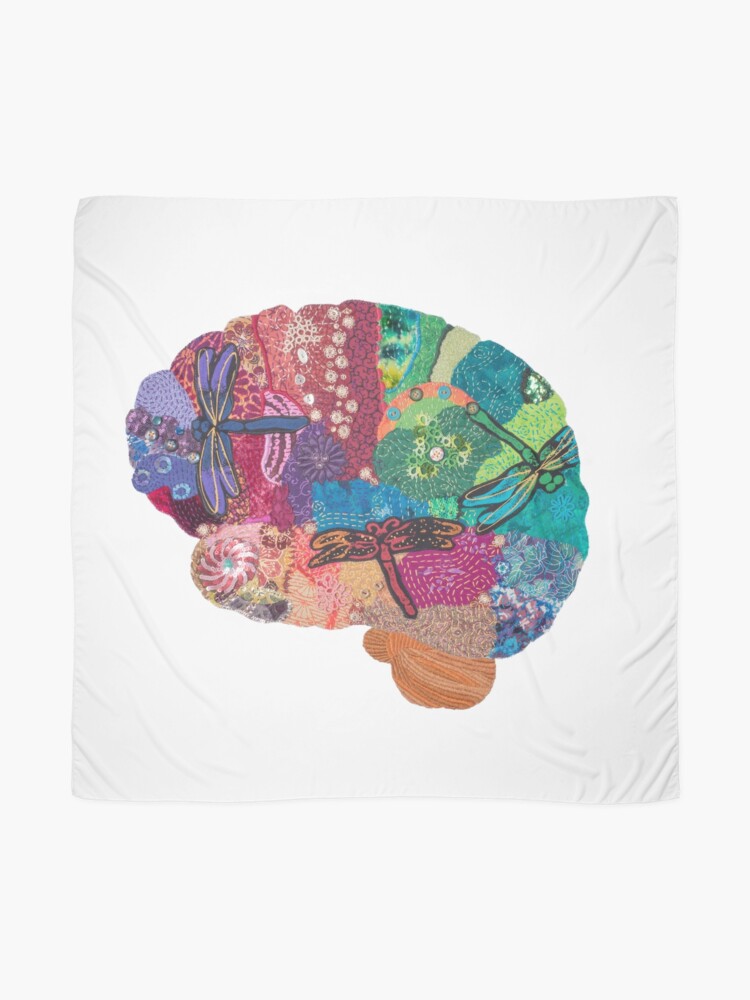 Alternate view of Dragonfly Brain - Creativity and Change Scarf