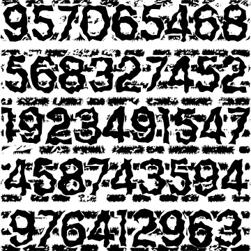 Artwork thumbnail, Numbers pattern by Melcu
