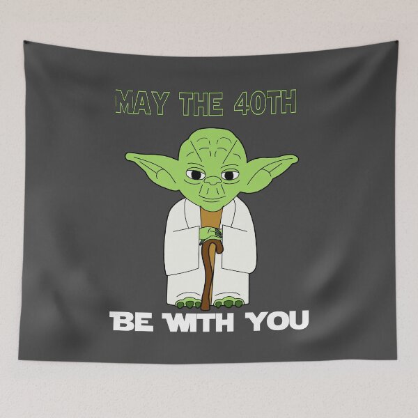 Item preview, May the Forties Be With You - 40th Birthday Gift designed and sold by funnyshirt97.