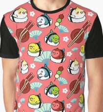 Camiseta gráfica Tiempo de sushi con Cody the Lovebird & Friends