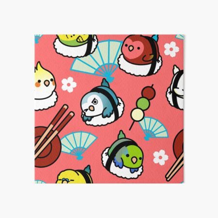 Sushi Time with Cody the Lovebird & Friends Art Board Print