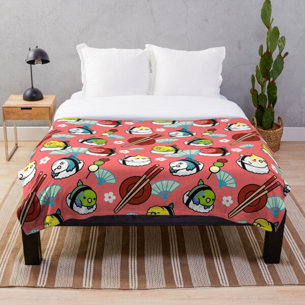 Sushi Time with Cody the Lovebird & Friends Throw Blanket