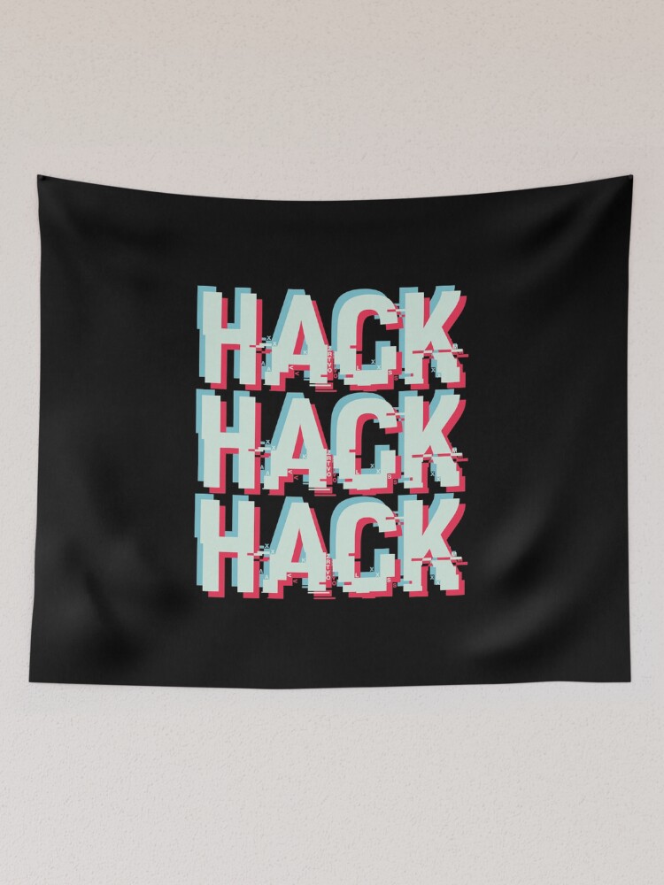 Thumbnail 2 of 3, Tapestry, Hackathon Hack Coder Hacking Code designed and sold by Bronby.