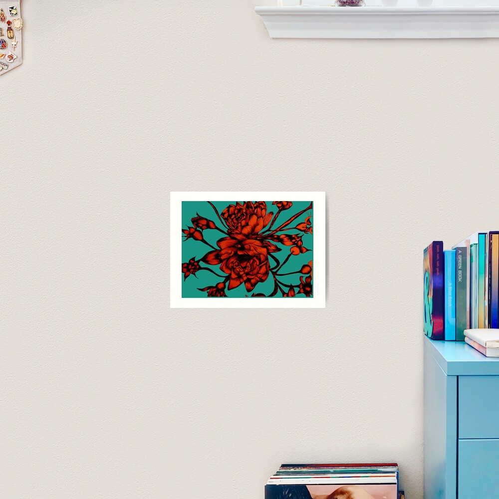 Flame Rosal Art Print By M Jem Redbubble