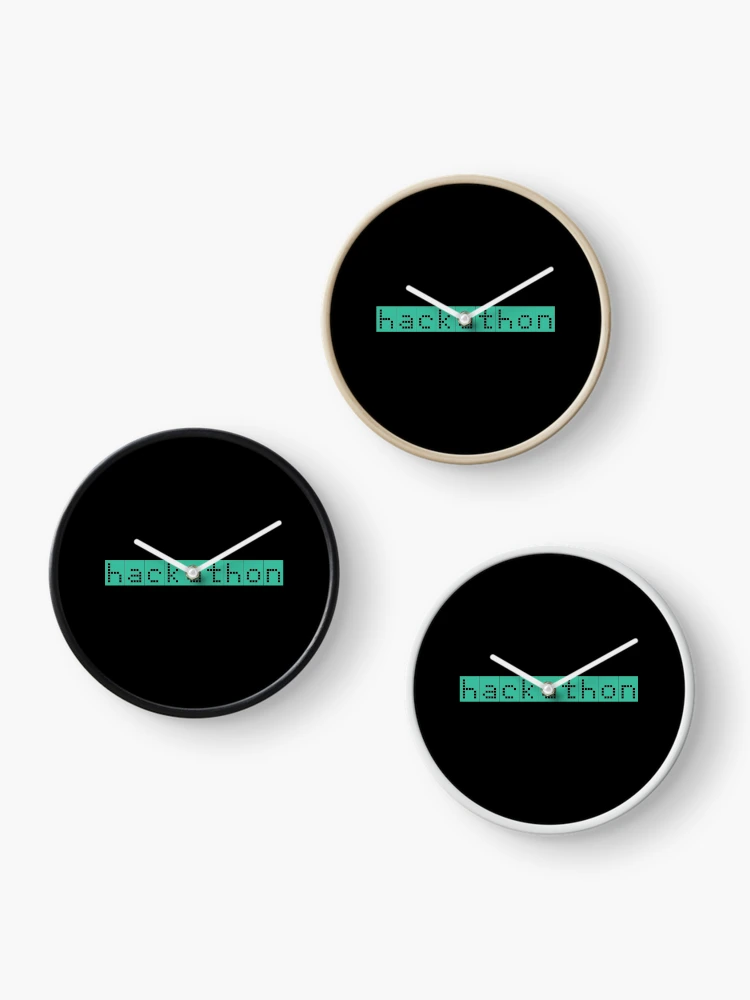 Thumbnail 3 of 4, Clock, Retro Screen Hackathon Hack Coder Hacking designed and sold by Bronby.
