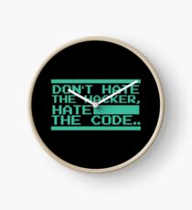 Retro Screen Hack Coder Hacking Code Clock