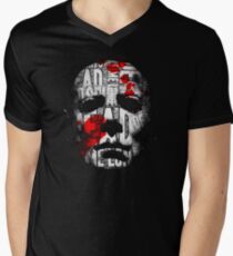 Halloween Mask Typography Men's V-Neck T-Shirt