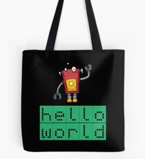 Retro Coding Kids Robot Science Award Tote Bag