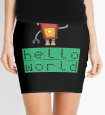 Retro Coding Kids Robot Science Award Mini Skirt