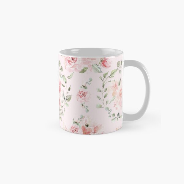 Item preview, Rose Blush Watercolor Flower Botanical Garden Pattern designed and sold by UtArt.