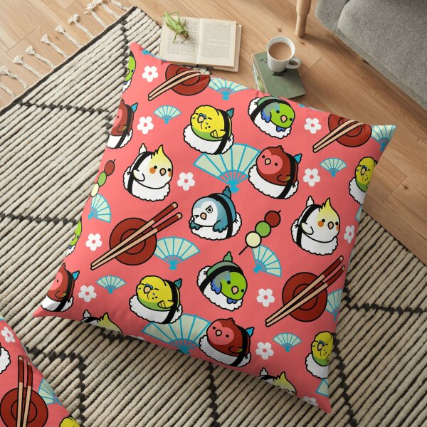 Sushi Time with Cody the Lovebird & Friends Floor Pillow
