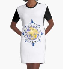 United States Transportation Command (USTRANSCOM) Emblem Graphic T-Shirt Dress