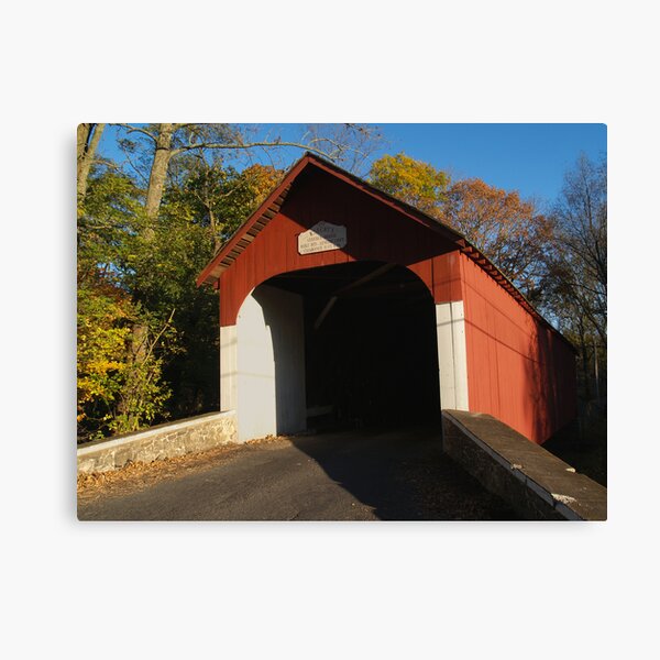 1873 Knecht's Bridge - Bucks County, PA Canvas Print