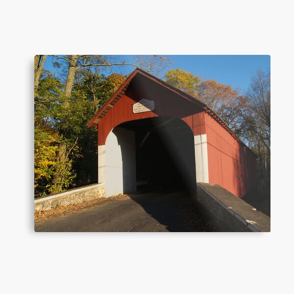 1873 Knecht's Bridge - Bucks County, PA Metal Print