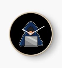 Retro Hack Coder Hacking Hoodie Hacker Clock