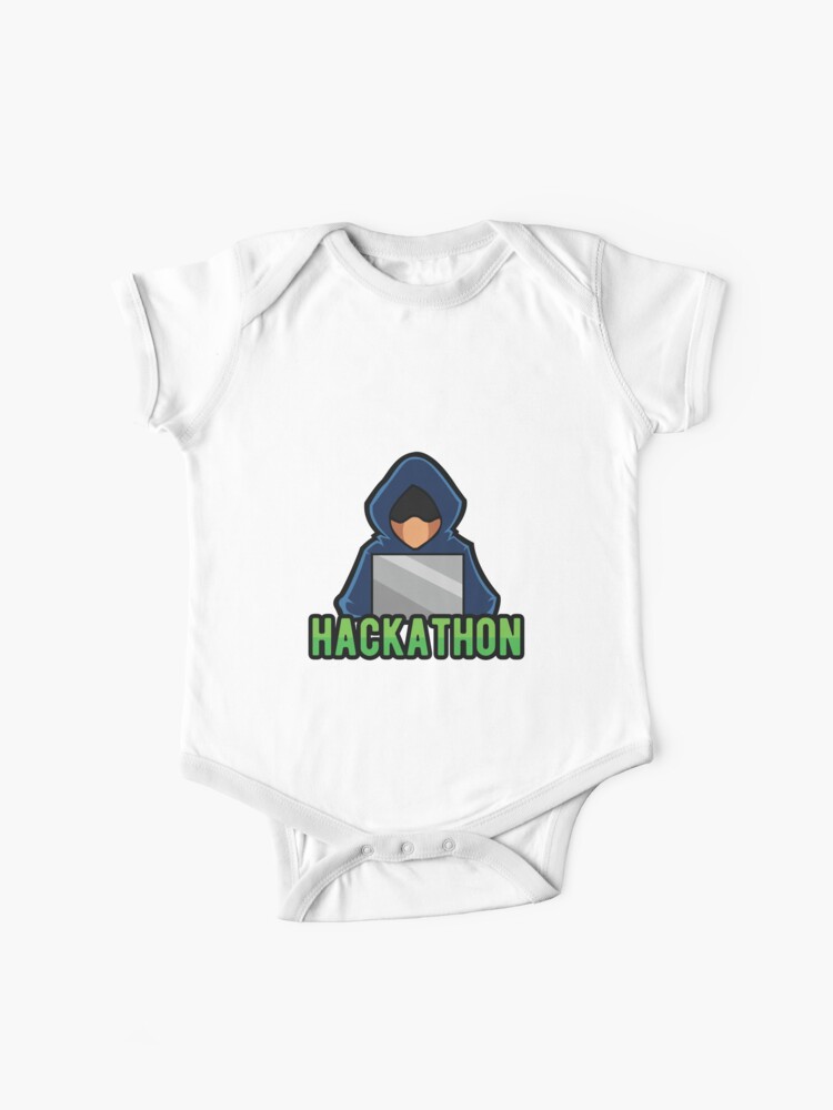 Hackathon Hack Coder Hacking Hoodie Hacker Baby One Piece By Bronby Redbubble