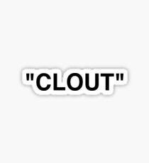 Clout sticker OFF-WHITE parody Sticker