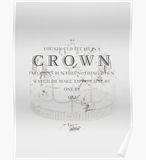 Billie Eilish you should see me in a crown Lyrics Print Poster