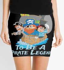 Grow Up To Be A Pirate Legend Halloween Pirate Day Mini Skirt