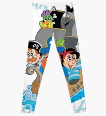 Grow Up To Be A Pirate Legend Halloween Pirate Day Leggings