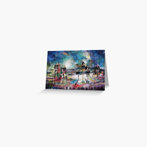 Pop Concert Painting Music Art Gallery Greeting Card