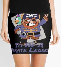 Grow Up To Be A Pirate Legend Halloween Pirate Day Mini Skirt