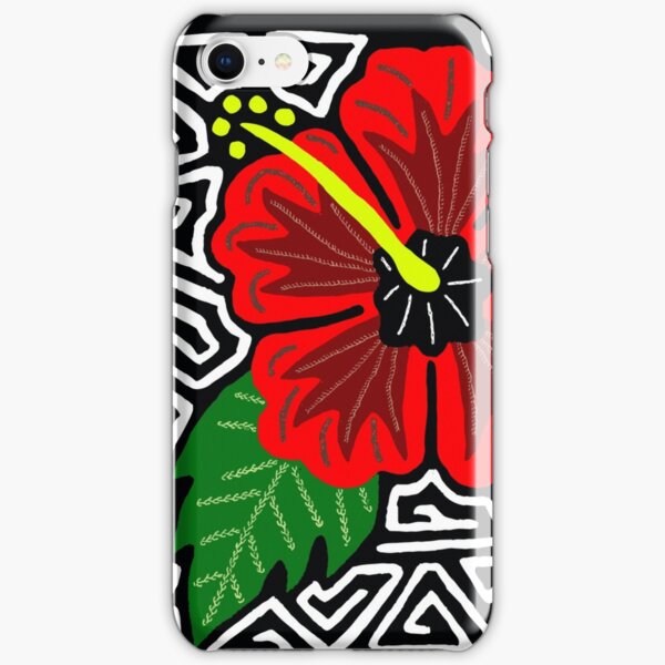 Mola Hibiscus w/swirl iPhone Snap Case