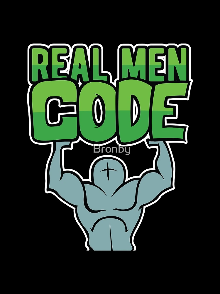 Thumbnail 3 of 3, Scarf, Real Men Code Developer Programmer Coder designed and sold by Bronby.