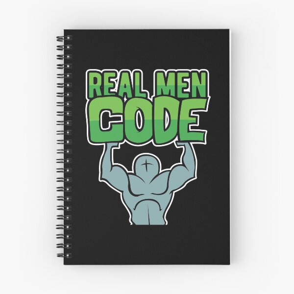 Item preview, Real Men Code Developer Programmer Coder designed and sold by Bronby.