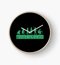 Evolution of Coding Developer Retro Hacker Clock