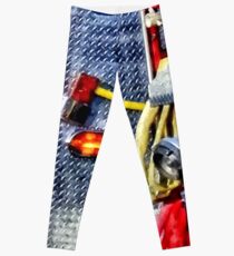 Fire Truck With Hoses and Ax Leggings