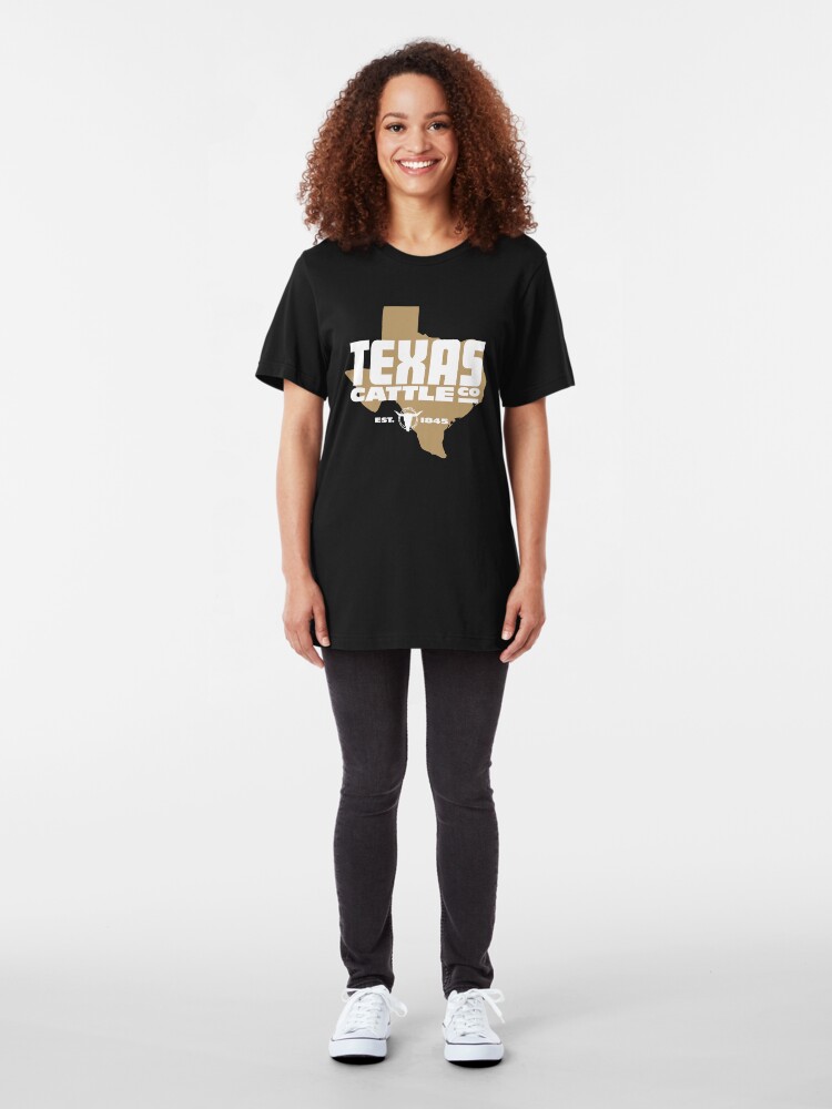 Alternate view of Texas Cattle Co. Faux Logo Slim Fit T-Shirt