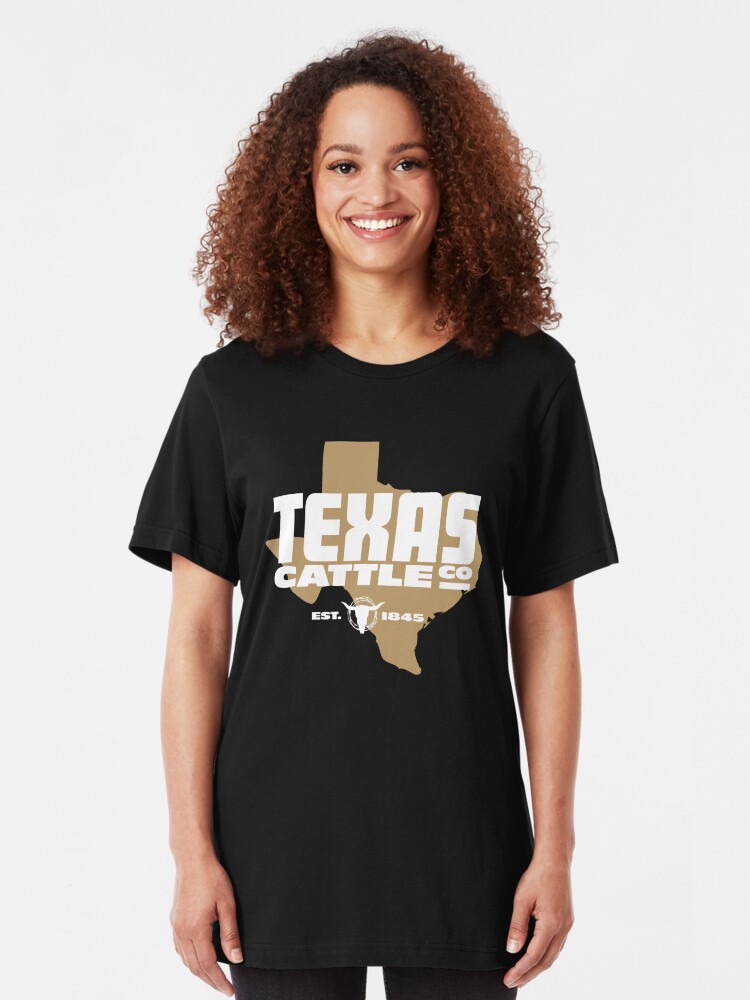 Alternate view of Texas Cattle Co. Faux Logo Slim Fit T-Shirt