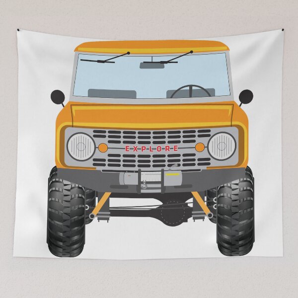 Item preview, Ford Bronco (orange) designed and sold by oldskooldesign.