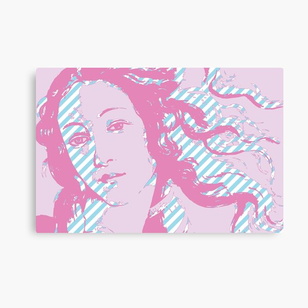 Rebirth of Venus - Pink & Cyan - Trans Pride! Canvas Print