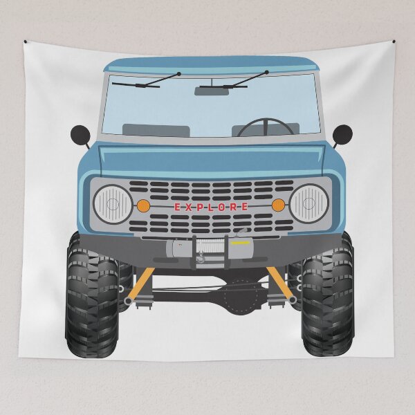 Item preview, Ford Bronco (blue) designed and sold by oldskooldesign.