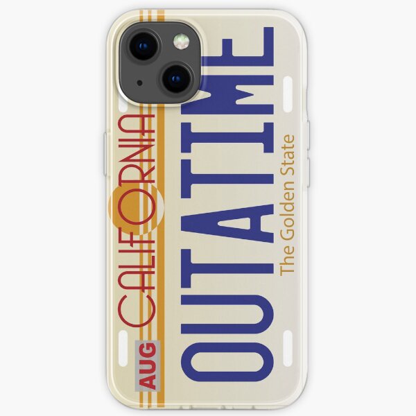 Plaque d'immatriculation Retour vers le futur Coque souple iPhone