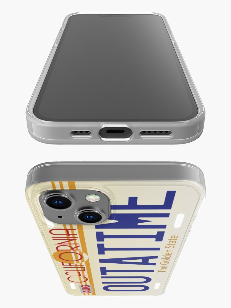Alternate view of Back to the Future License Plate iPhone Case