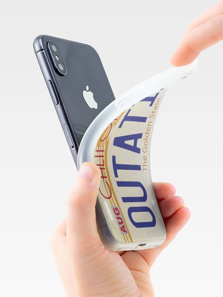 Alternate view of Back to the Future License Plate iPhone Case