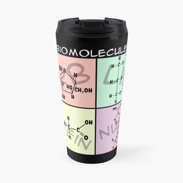 Biomolecule Structure Poster Travel Mug