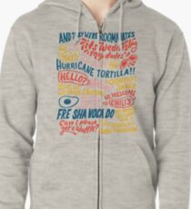 Vine app art Zipped Hoodie