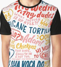 Camiseta gráfica Arte de la aplicación Vine