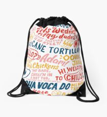 Vine app art Drawstring Bag